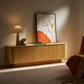 riess-ambiente Modernes TV Board VALHALLA WOOD 160cm natur Eichenholz Lowboard mit Stauraum Sideboard Kommode TV-Schrank