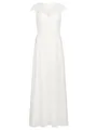 APART langes Hochzeitskleid im Materailmix aus weicher Spitze und Chiffon, Creme, 38