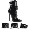 DOMINA-1023 Damen Booties von Devious, Schwarz , EU 36, US 6 - Schwarz - 36