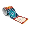 Muralo - Selbstklebende Bordüre - Tapetenbordüre Wandbördure - Dekorative Wandtatto für Wände, Möbel, Decken, Tapeten, Wandverkleidungen, Türen - Bunte Fliesen - Br.10cm x Hö.300cm