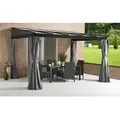 Terrassenüberdachung St. Barthelemy 10x12, Anthrazit, 296 X 364 X 240 Cm (l X B X H), Aluminium - Sojag