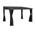 Terrassendach Terrassenüberdachung Aluminium Sojag 1012 anthrazit 296x364x240cm