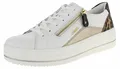 Remonte Sneaker - Weiß / Gold Glattleder : 40 : Normal Größe: 40 Weite: Normal