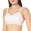 Triumph Damen Sport-BH Triaction Hybrid Lite P EX, ohne Bügel, Gepolstert, 70B, Weiß