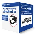 Brink Anhängerkupplung abnehmbar für PEUGEOT Rifter Bus Typ K9 AHK NEU