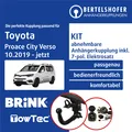Für TOYOTA Proace City Verso Typ BKY 10.2019-jetzt AHK abn +7pol sp. E-Satz ABE