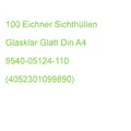 100 Eichner Sichthüllen Din A4 Glasklar Glatt 0,14 Mm 9540-05124-110 (4052301099