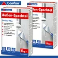 Baufan 2 x 1 kg Außen-Spachtel Spachtelmasse Kunstharzvergütet innen & außen