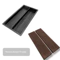 Gießform Betonform Schalungsform 60x30cm Palisaden Kantensteine Holz-Optik 2in1