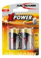 ANSMANN X-Power Batterie Alkalibatterie 2-Stück Baby C 1,5V LR14