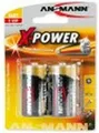 ANSMANN 5015623 Alkaline Batterie Baby C, X-Power, 7,5mAh, 2er-Pack