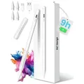 Apple Pencil Stift für iPad USB-C (2018-2026) Schnellladen für Apple iPads Stylus Pencil Pen - Weiß