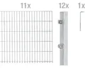Doppelstabmattenset ALBERTS Typ 6/5/6 2200 x 140 cm feuerverzinkt