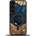 Bewood Unique MagSafe Neptun wood and resin case for Samsung Galaxy A55 5G - navy blue and black (Samsung Galaxy A55) (47572120)