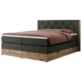 Boxspringbett mit Bettkasten  ¦ grau ¦ Maße (cm): B: 188 H: 115