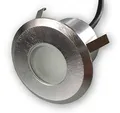 LICHT DISCOUNT LED Terrassenleuchte Lampe Bodenleuchte Wandlampe IP65 230 V - FG01601 Rund warmweiss - Montage für Terrassenböden, Wandbeleuchtung, Stufenbeleuchtung, Bodenlampe