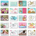 Domelo Geburtstagskarten 20er Set mit Umschlag, Happy Birthday Postkarten, Kraftpapier Karten zum Geburtstag, Geburtstagskarte für Mann/Frau/Kinder, Postkarte als Grußkarten, (Set 3)