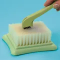 Clover Trockenfilznadel Kralle mit Mattenreinigungsbürste 6 x 4 cm Grün