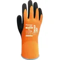 Wonder Grip® WG-338 Arbeitshandschuh Thermo Plus, Gr. XL/10, vollständig doppelt latexbeschichtet, Kälteschutz, Hitzeschutz, Schnittschutz, 1x Paar L/R, orange/schwarz