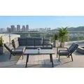 Gardissimo LUGANO Alu Ecklounge Gartenmöbel Sitzgruppe Liege verstellbar