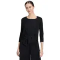Vera Mont Strickjacke Damen ohne Verschluss (1-tlg) Glitzer schwarz XXXL (50)