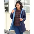 Wendejacke CASUAL LOOKS, Damen, Gr. 20, blau (marine, mittelblau), 100% Polyester, unifarben, Langarm, Jacken