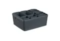 relaxdays Schubladeneinsatz Schubladen Organizer im 10-tlg. Set (10 St), grau