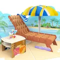 LIMAH® Pop Up Karte Urlaub | 3D Urlaubskarte, Gutscheinkarte, mit Strandmotiv für Flitterwochen, Urlaub oder Reise | Besonderes Geschenk, Gutschein für die Urlaubskasse, Reisekasse