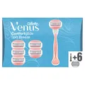 Gillette Venus Comfortglide Spa Breeze Rasierer Damen, Damenrasierer + 6 Rasierklingen mit 3-fach Klinge