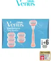 Gillette Venus Rasierset Comfortglide Spa Breeze Rasierer Damen, 7-tlg., Damenrasierer + 6 Rasierklingen mit 3-fach Klinge