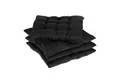 relaxdays Stuhlkissen 4er Set Stuhlkissen schwarz