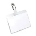 DURABLE Namensschilder Clip 9,5 x 7,5 cm PVC (Polyvinylchlorid) 25 Stück