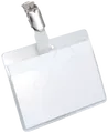 DURABLE 810619 - Namensschild, 60x90 mm, Clip, transparent, 25 Stück