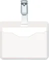 Durable Namensschild (mit Clip, 60 x 90 mm, Kunststoff)  21 Stück transp. 810619