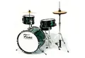 FAME Schlagzeug,3 PC Junior Drumset Green Kinderschlagzeug mit Bass Drum Tom Snare Hardware und Hocker von 3 -9 Jahren mit Zubehör und Drumsticks, Schlagzeuge, Drum-Sets, Kinderschlagzeug, Junior Drumset, 3 PC Junior Drumset Green