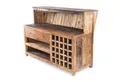DESIGN DELIGHTS Barschrank Vintage BARSCHRANK 150x110cm(BxH) Shabby Chick Minibar Tresen Altholz