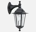 Laternen Wandaußenleuchte in schwarz E27 Lampe Wand Hauswandleuchte Außenleuchte