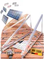 Lichtblicker Balkonkraftwerk 118cm 3mm Stark. 2x Solarmodule. Wand Balkon Flachdach, (Für 2 Stück Photovoltaikmodule, Länge 118cm - Stärke 3mm, witterungsbeständiges stabiles Aluminium, Edelstahlschrauben)