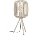 EGLO Tischleuchte Romazzina Alu, Eisen, Stahl & Metall Beige Sand
