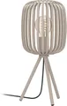 EGLO Tischleuchte Tischleuchte ROMAZZINA, exkl. E27, Stahl, Tischlampe, Ein-/Ausschalter, ohne Leuchtmittel, Stativ Nachtischlampe, 20x 20x43,5cm, Dreibein, Deko Schlafzimmer