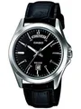 Elegante Herren-Armbanduhr CASIO MTP-1370L-1A, Lederarmband, Quarzwerk