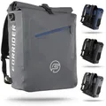 Forrider 3in1 Fahrradtasche - Gepäckträgertasche auch als Rucksack geeignet! - grau
