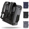 Forrider 3in1 Fahrradtasche für Gepäckträger mit Rucksack Wasserdicht 27L I Gepäckträgertasche Reflektierend I Fahrradtasche Rucksack | Fahrradrucksack für Gepäckträger mit Laptopfach (grau)