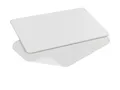 WENKO Bade Matte Teppich Bad Vorleger Dusche Gäste WC 60x39 cm Simi Weiß Design