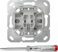 GIRA Kreuzschalter Einsatz 310700 | Wippschalter 10AX 250V | Unterputz IP20 | beleuchtbar | Steckklemme | 1-fach