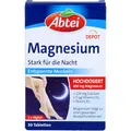 Abtei Magnesium Stark für die Nacht - für entspannte Muskeln während dem Schlaf - Hochdosiert - Glutenfrei, laktosefrei, für Vegetarier geeignet - 30 Tabletten