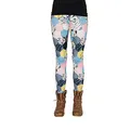 cosey - Bunte Bedruckte Motiv-Leggings (Einheitsgröße) - Design Muster Mix
