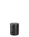 Kartell Componibili Recycled, Container 2-fächer, Matt-schwarz