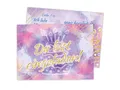 Limonia 12x Einladungskarten zum Geburtstag - Geburtstagseinladung Aquarell Torte Stylishe Einladung zum Party Kindergeburtstag für Jungs und Mädchen Kinder und Erwachsene Unisex