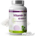 Vita2You Vitamin D3 - 10.000 IE - 120 Kapseln - Hochdosiert - Vegetarisch